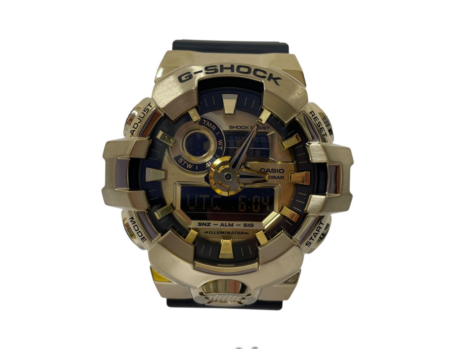 CASIO カシオ G-SHOCK Gショック デジアナ腕時計 クオーツ GM-700G-9AJF ゴールド×ブラック メンズ 043