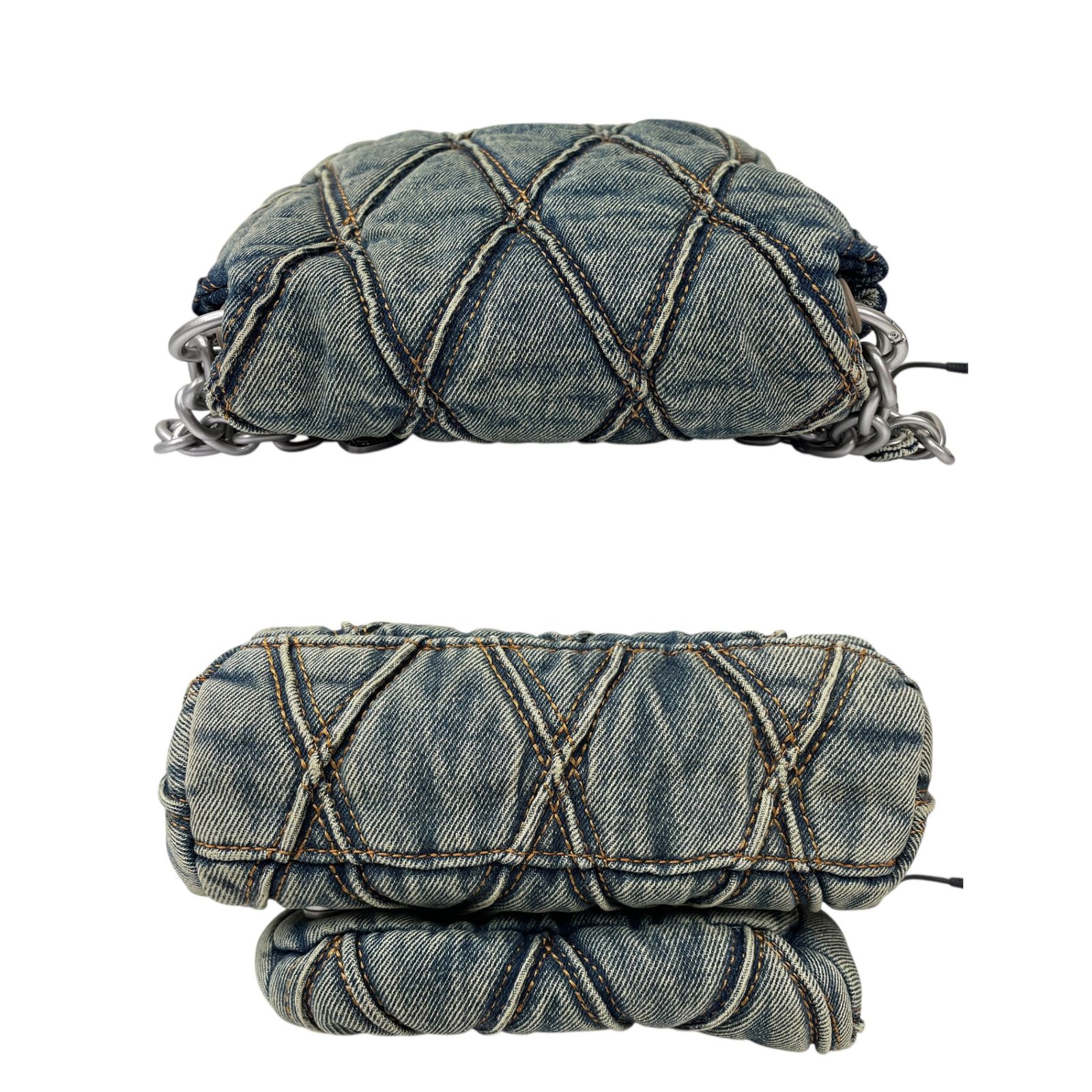 DIESEL (ディーゼル) CHARM-D SHOULDER BAG チャームD ユーズド加工 
