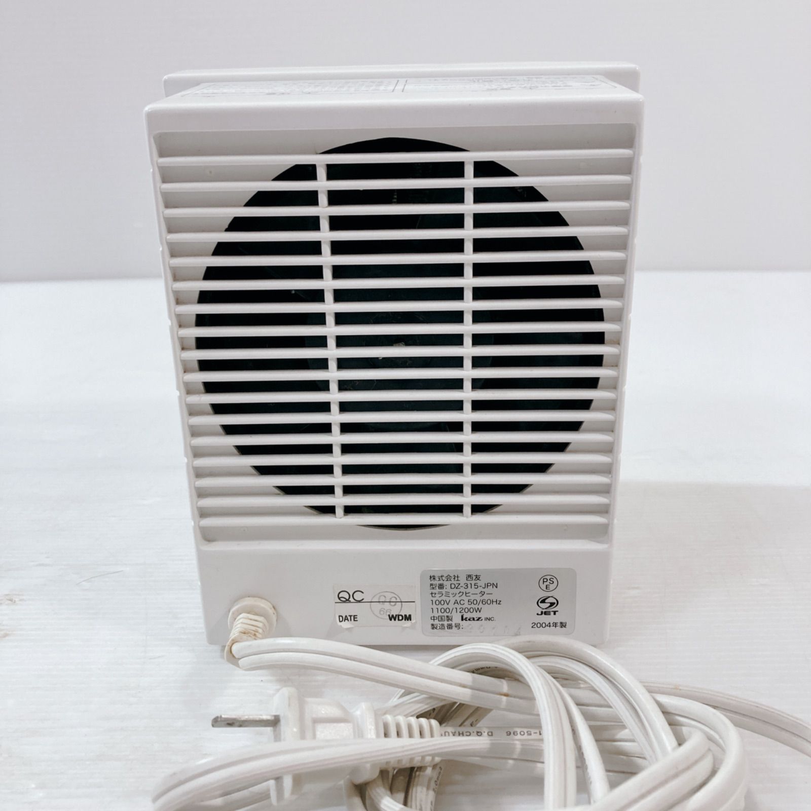 Duracraft Quick HEAT セラミックファンヒーター DZ-315-JPN 卓上