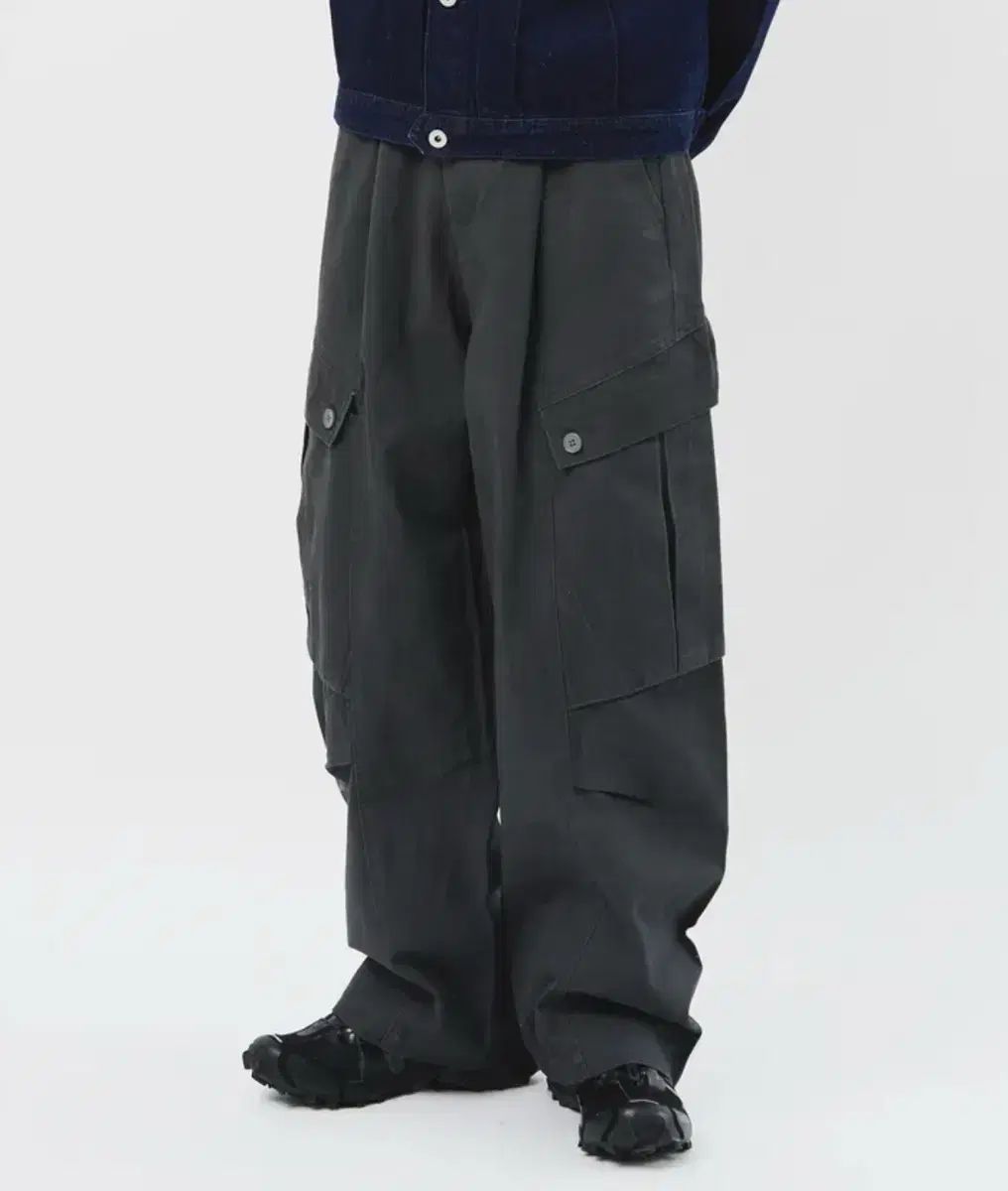 ハイファイパンク カーゴパンツ チャコール