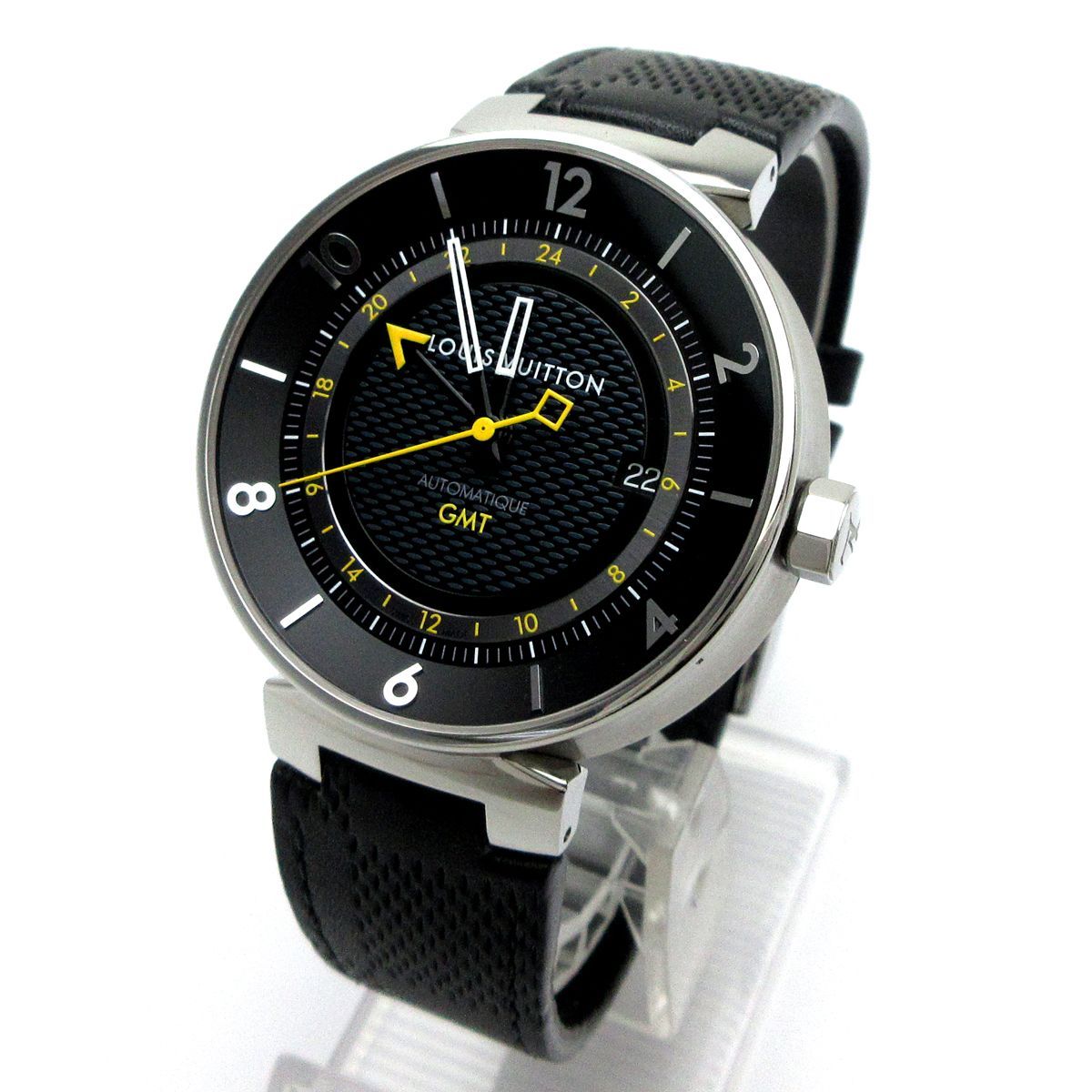 ルイヴィトン LOUIS VUITTON タンブール ムーン GMT オートマチック Q 8 D 30 メンズ 時計 Z Tambour Moon 自動巻き 箱 保証書