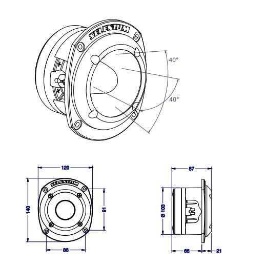 8個セット アルミスーパーツイーター