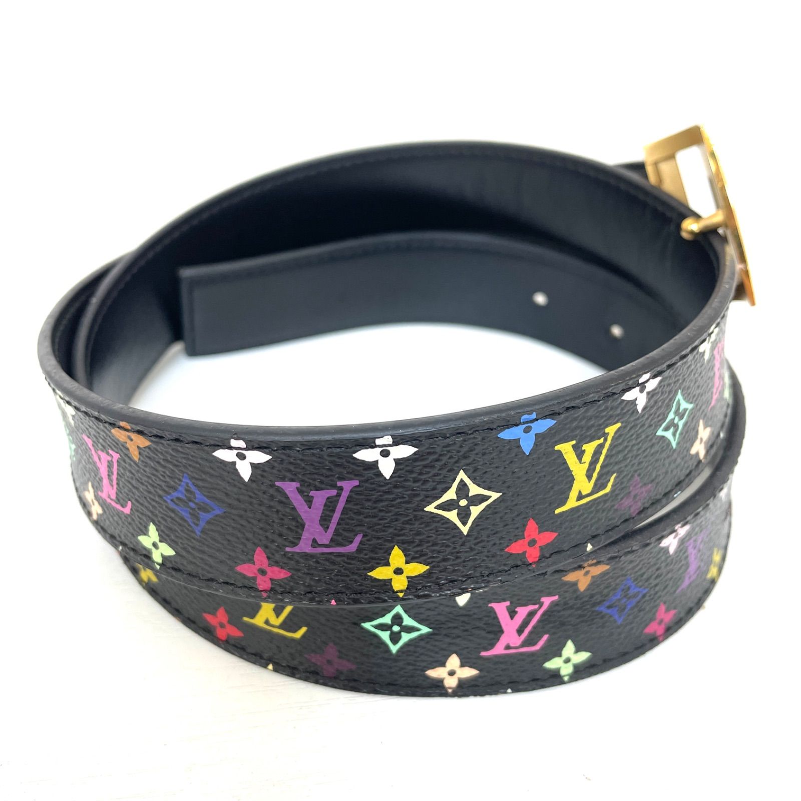 LOUIS VUITTON ルイヴィトン ベルト モノグラム マルチ サンチュールLVカット M 6890 90 36
