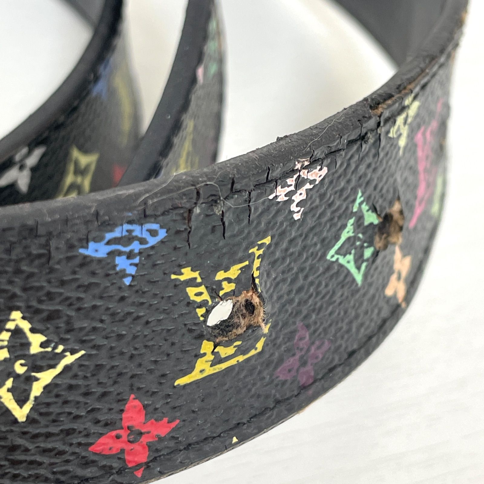 LOUIS VUITTON ルイヴィトン ベルト モノグラム マルチ サンチュールLVカット M 6890 90 36