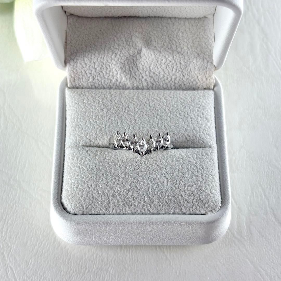 173 タサキ Pt900 ダイヤモンド 0.73 リング 10-10.5号ほど