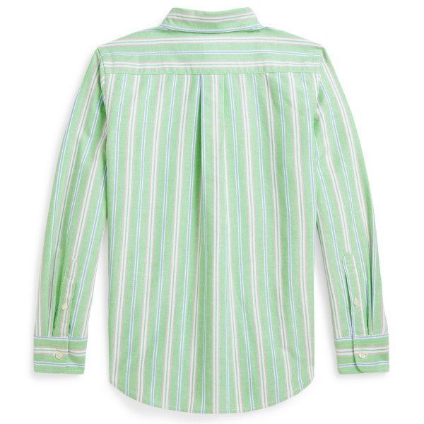 ラルフローレン 長袖ストライプ オックスフォードシャツ