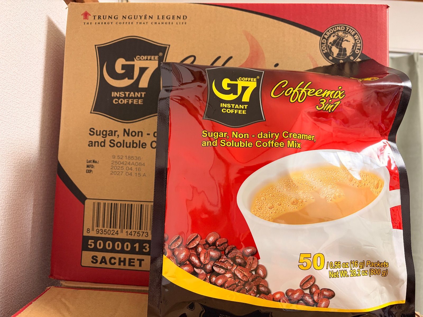 G7 ベトナムコーヒー カフェオレ 正規品 (16g × 500袋) 【公式通販】