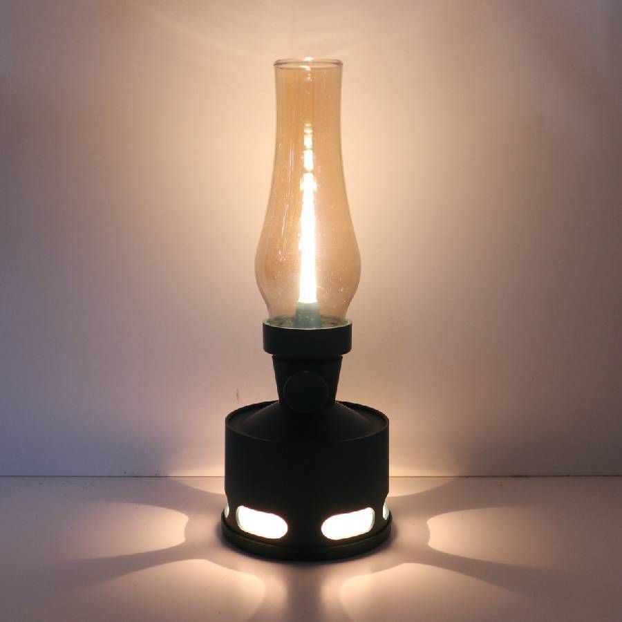 Tubicen トゥビセン OLDDAYS デイズ ランタン型充電式LEDライト テーブルランプ フォレストグリーン ガラスシェード 静けさ 癒し 温もり 太陽光 自然な色合い 高島屋お取り扱い 296v07