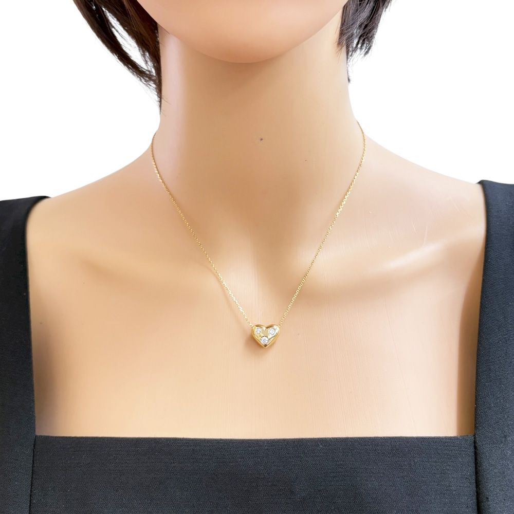 ミキモト ネックレス 18金 K18イエローゴールド ダイヤモンド レディース MIKIMOTO ミキモト