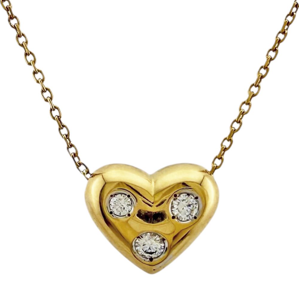 ミキモト ネックレス 18金 K18イエローゴールド ダイヤモンド レディース MIKIMOTO ミキモト