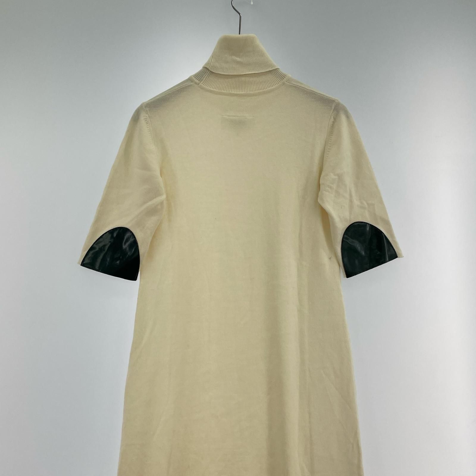 エルボーパッチニットワンピース