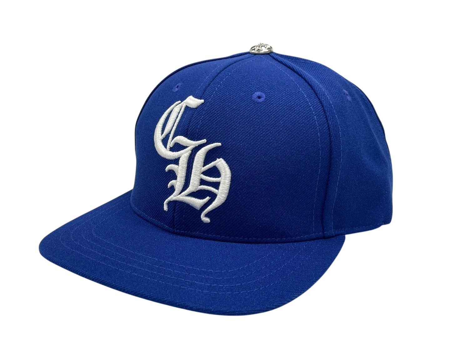 CHROME HEARTS クロムハーツ HAT 6 PANEL CAP ON FIELD BSBL CH刺繍 ベースボールキャップ ONE SIZE ブルー 4 b 008995