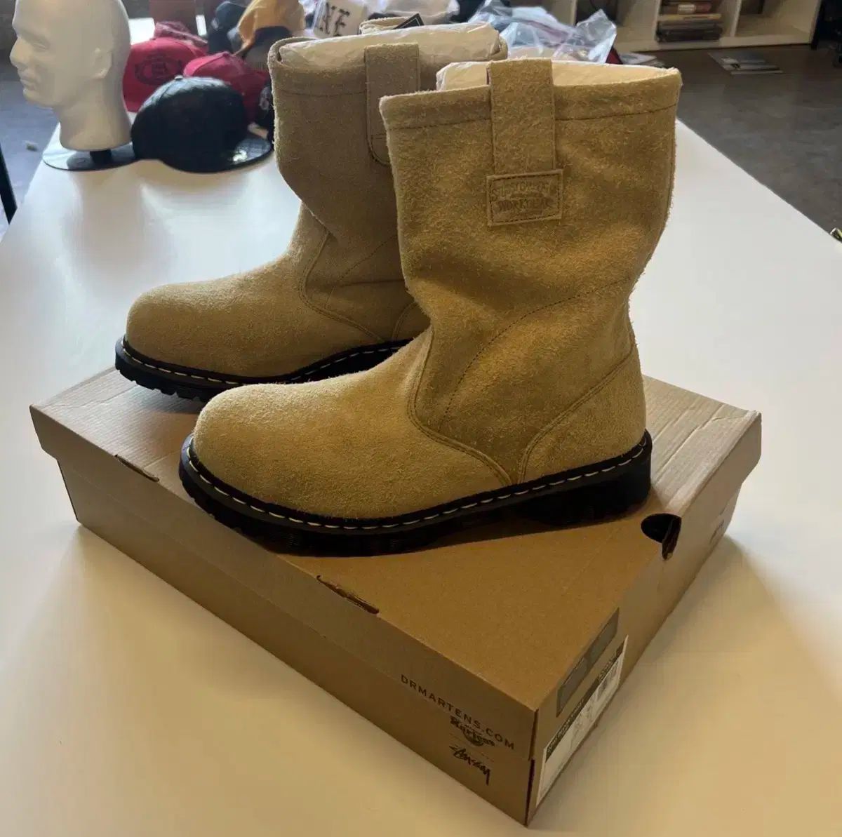 STUSSY x DR MARTENS ドクターマーチン 2295 デコン スウェード ブーツ US 12