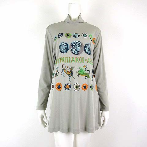 【新品タグ付❣️】TOKUKOプルミエヴォル＊動物柄＊長袖ワンピース(チュニック) 新品タグ付❣️】TOKUKOプルミエヴォル＊動物柄＊長袖ワンピース