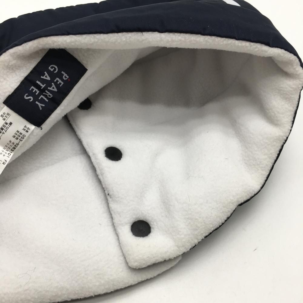 パーリーゲイツ ネックウォーマー 白×紺 【楽天市場】パーリーゲイツ