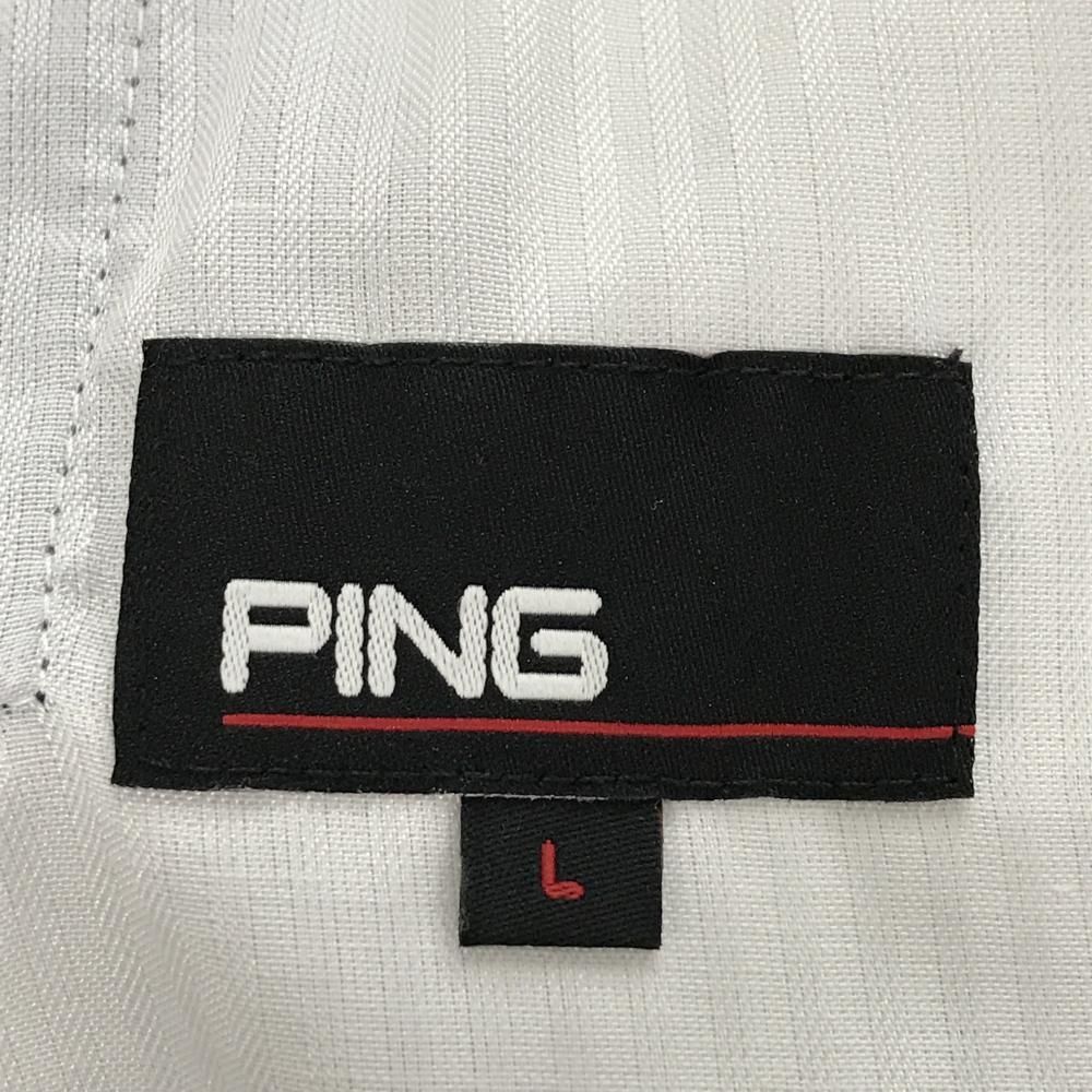 超美品】ピン パンツ ネイビー 裏起毛 レディース L ゴルフウェア PING