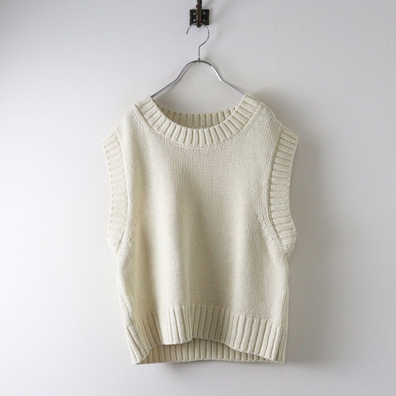 2025 SS マーガレットハウエル エムエイチエル MHL. COARSE COTTON LINEN コットンリネンベスト 2｜オフホワイト