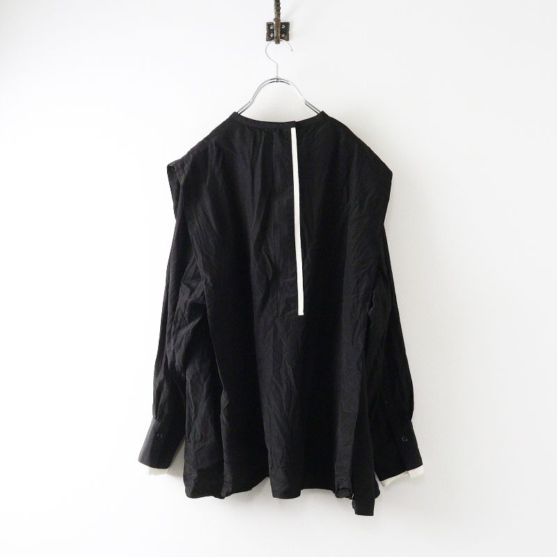 2025 AW ローヘン LOHEN ショルダータックブラウス F ブラック シャツ プルオーバー チュニック トップス