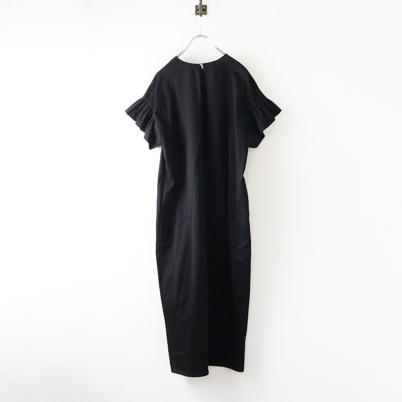 大きいサイズ アール R By RITA 23区 オンワード樫山 フ スリーブワンピース 44 ブラック ドレス