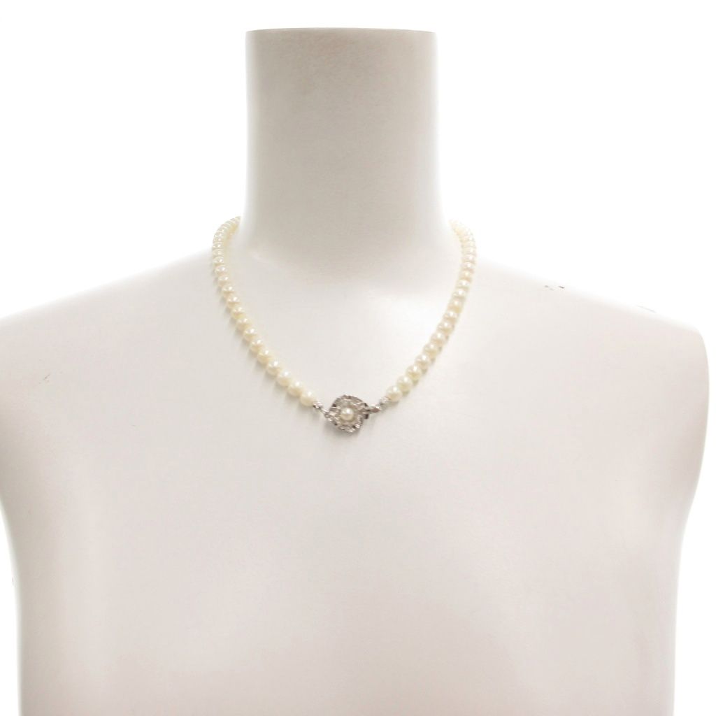 パールネックレス ペンダント ビジュー 6mm シルバー925 白 ホワイト FF GY99 FORTGASGNV_COM_BR