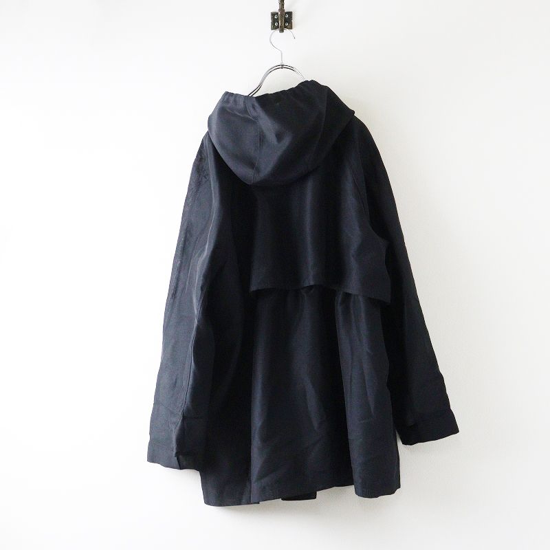 大きいサイズ 2025SS iCB アイシービー オンワード樫山 シアーフォルムオーガンマウンテンパーカー 44 ブラック 2400014664034