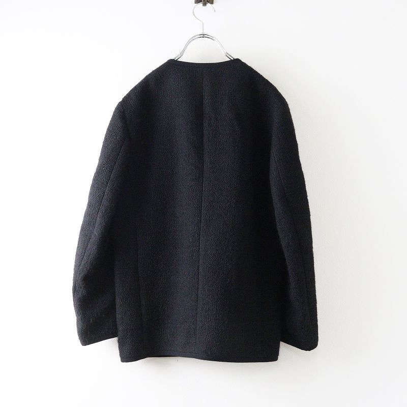 2025AW イレーヴ YLEVE TYLOLEAN TWEED JK チロリアンツイードジャケット 0 ブラック アウター ノー 2400014669794