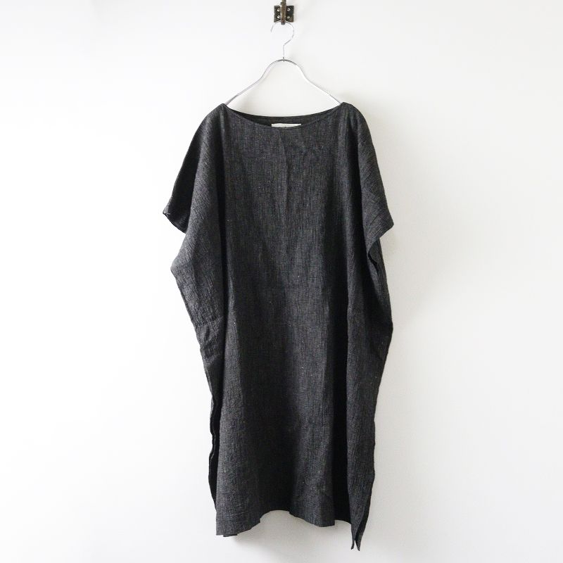 2025SS エヴァムエヴァ evam eva linen cotton poncho リネンコットンポンチョ |グレー系 トップス ノースリーブ 2400014668391