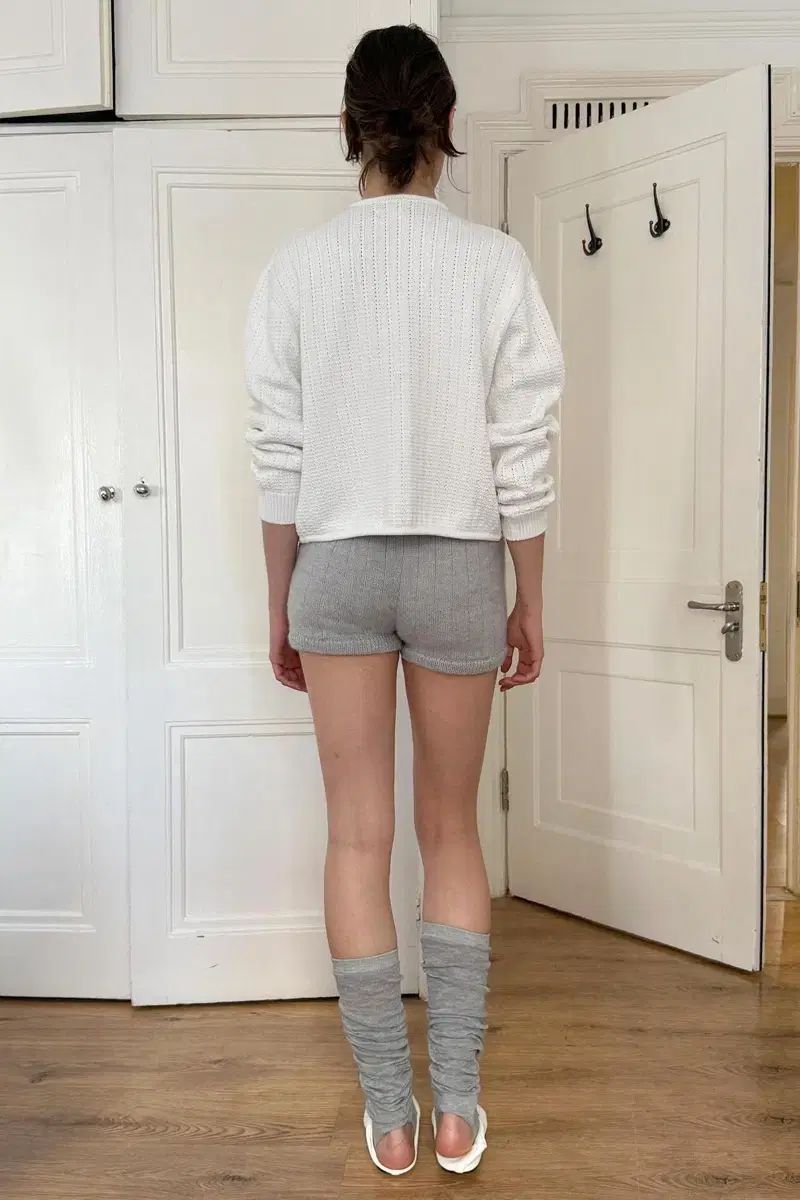 シヌーン フラワー ブローチ トゥウィー ツイスト カーディガン 長袖 カーディガン ボレロ アンサンブル トップス