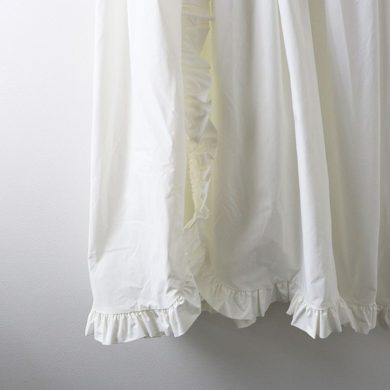 ♥ ビビィ Bibiy COCO LONG DRESS F ホワイト フリル ロング ドレス ノースリーブ ワンピース フ