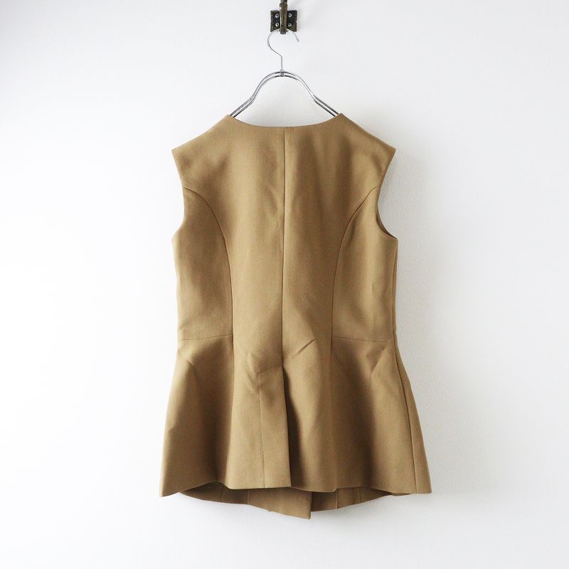 ビビィ Bibiy AIMEE BIJOU TOP F ベージュ ビジュー トップ ジレ ベスト ノースリーブ ペプラム フ