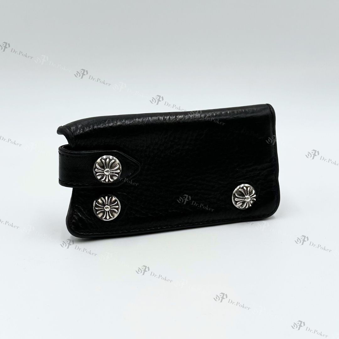 Chrome Hearts ヘビーレザー クロスボール キーケース