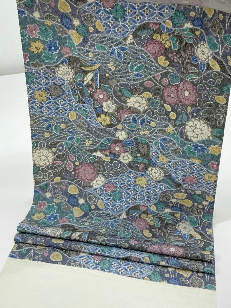 ジャケット 小紋 辻ヶ花 全体柄 正絹 反物 T9058 息をのむような