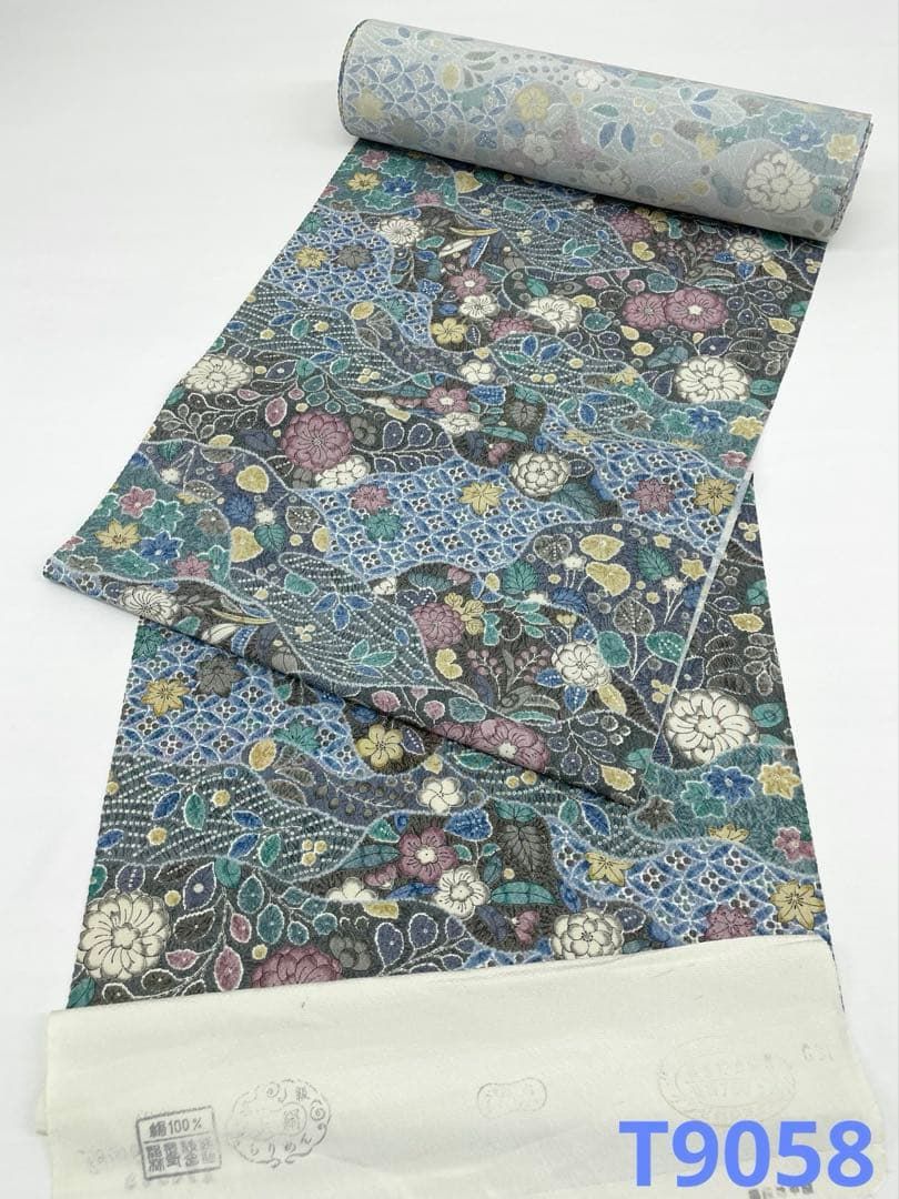 小紋 辻ヶ花 全体柄 正絹 反物 T9058