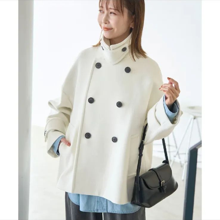 ロペピクニック ウールショートコート