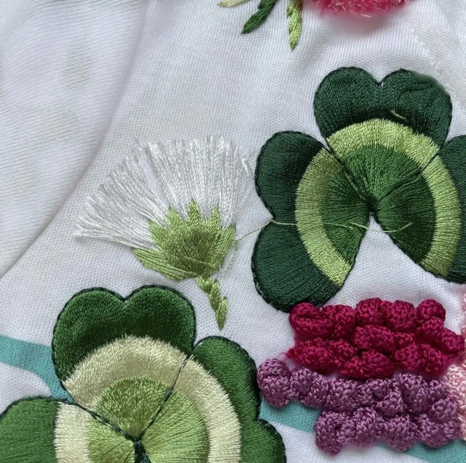 超希少 クリスチャンディオール 花柄 刺繍 Tシャツ ロゴ ガリアーノ期