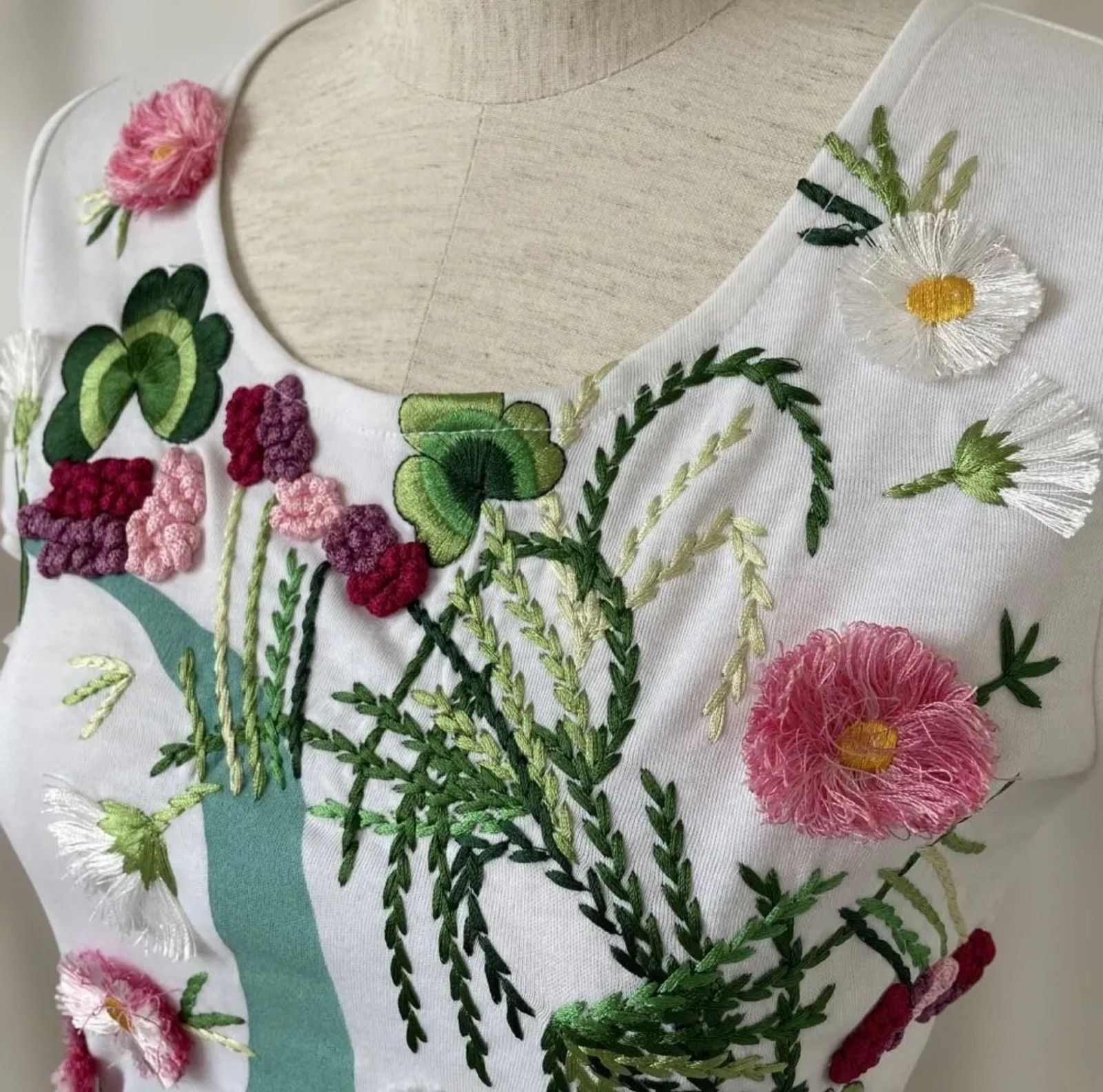 超希少 クリスチャンディオール 花柄 刺繍 Tシャツ ロゴ ガリアーノ期
