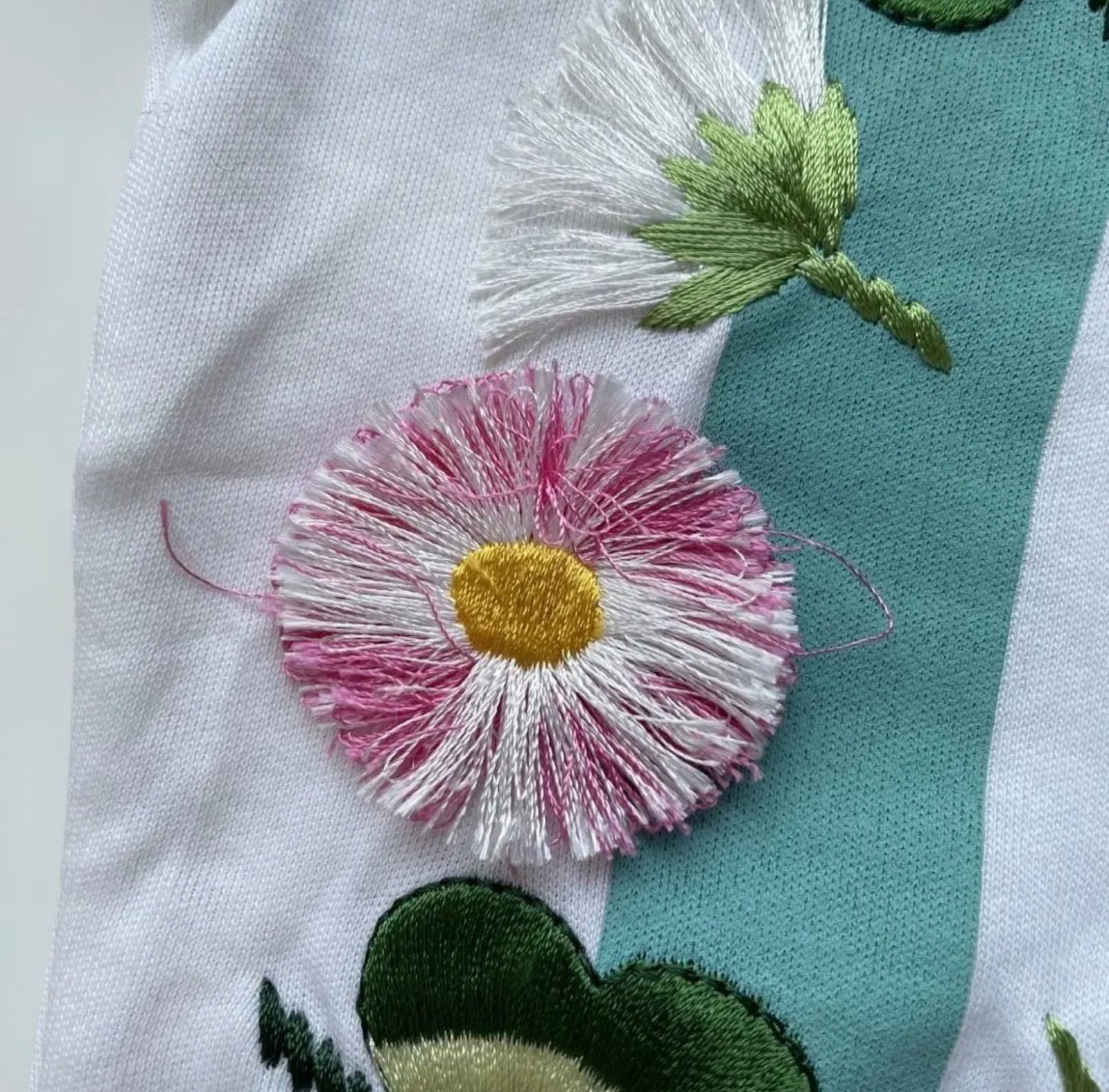 超希少 クリスチャンディオール 花柄 刺繍 Tシャツ ロゴ ガリアーノ期