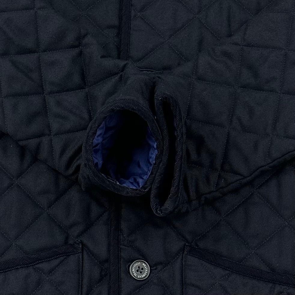 Traditional Weatherwear トラディショナルウェザーウェア WAVERLY 38 キルティングジャケット ダークネイビー 裏地配色 ネイビー メンズ KANDAIZUMI_COM