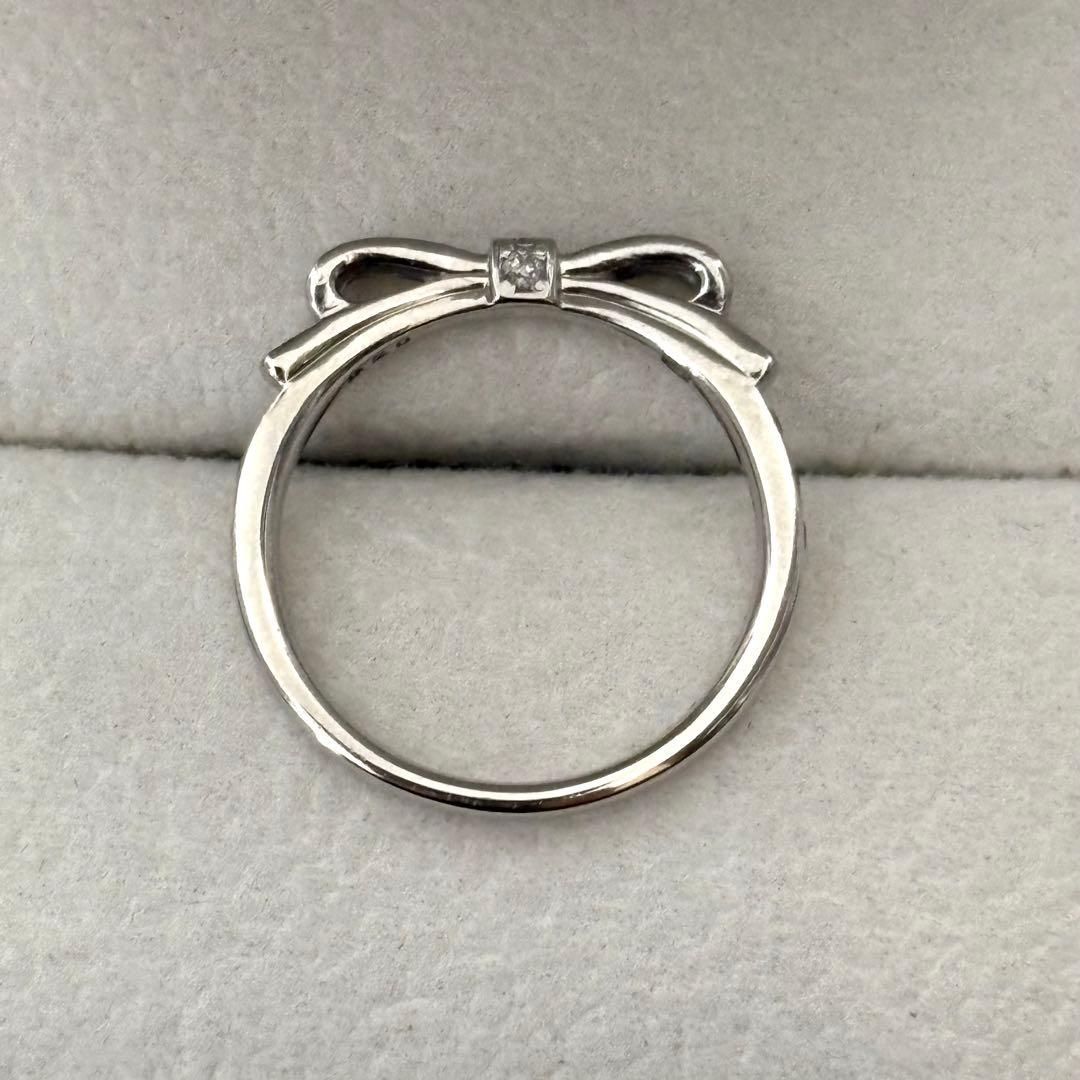 303【ヴァンドーム青山】Pt950 リュバン ダイヤモンド 0.20 リング