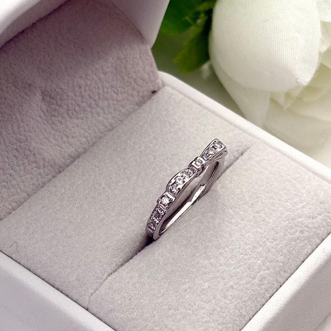 303【ヴァンドーム青山】Pt950 リュバン　ダイヤモンド　0.20 リング 303【ヴァンドーム青山】Pt950 リュバン ダイヤモンド 0.20 リング