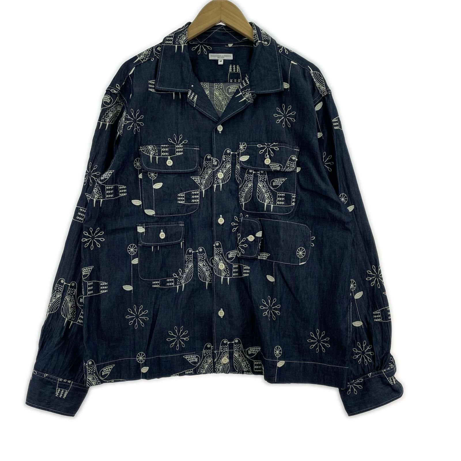 ★Mサイズ！ENGINEERED GARMENTS バード刺繍　デイトンシャツ Engineered Garments ﾊﾞｰﾄﾞ刺繍 ﾃﾞｲﾄﾝｼｬﾂ M ﾌﾞﾙｰ - メルカリ
