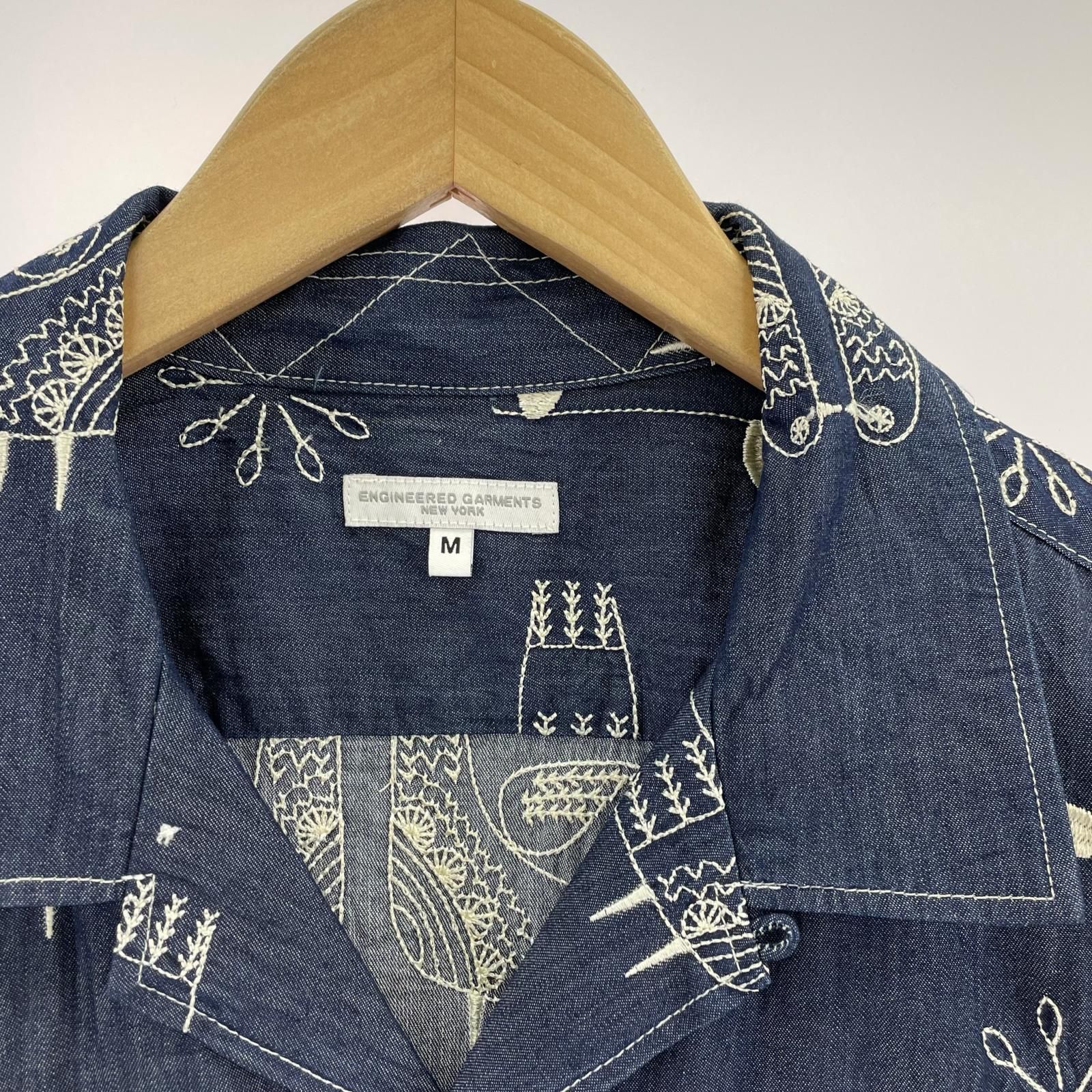 ★Mサイズ！ENGINEERED GARMENTS バード刺繍　デイトンシャツ Engineered Garments ﾊﾞｰﾄﾞ刺繍 ﾃﾞｲﾄﾝｼｬﾂ M ﾌﾞﾙｰ - メルカリ