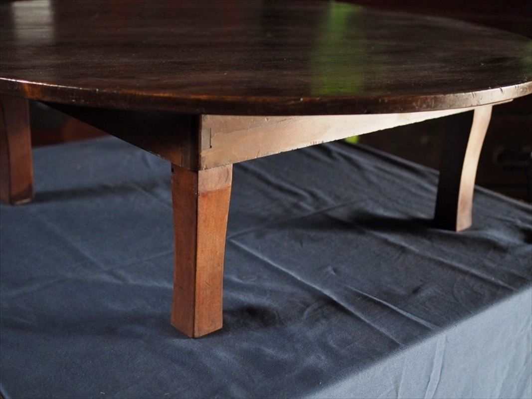 昭和レトロな折畳丸ちゃぶ台 昭和前期 古録展 品番F4485 MARWIL-DEMENAGEMENTS_CH