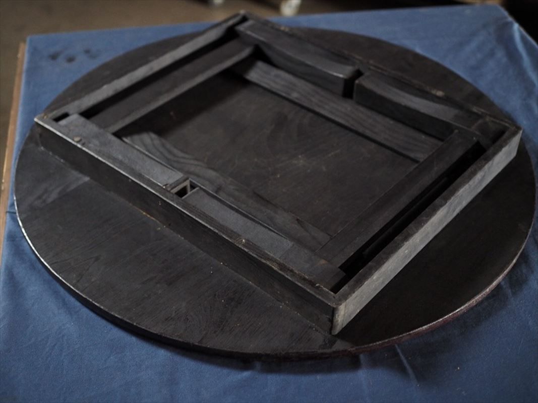 昭和レトロな折畳丸ちゃぶ台 昭和前期