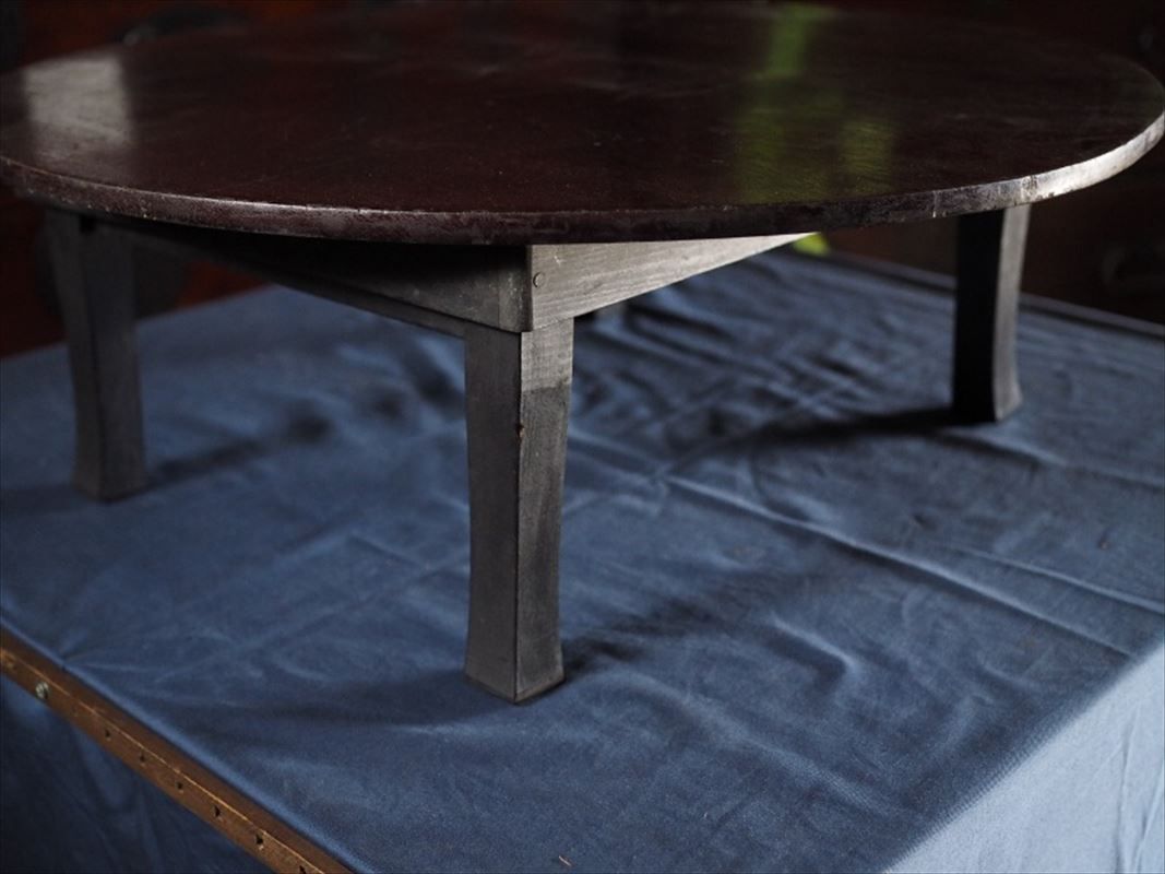 昭和レトロな折畳丸ちゃぶ台