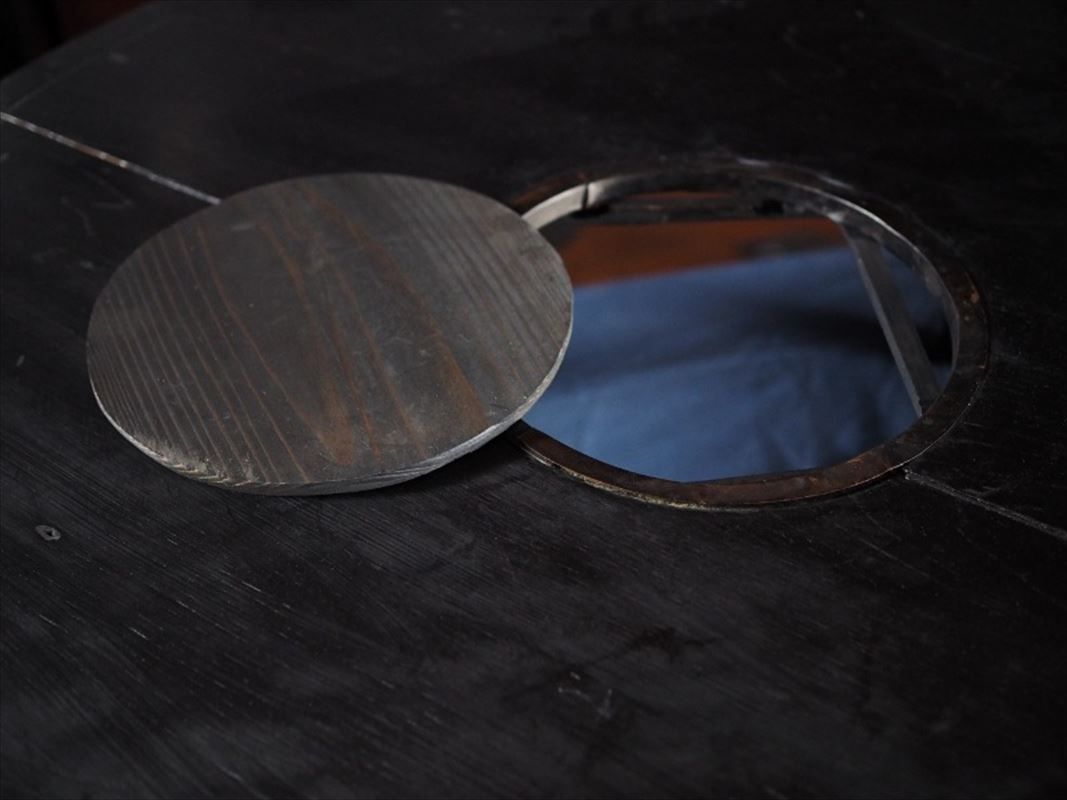 昭和レトロな折畳丸ちゃぶ台 昭和前期 古録展 品番F4501 MARWIL-DEMENAGEMENTS_CH