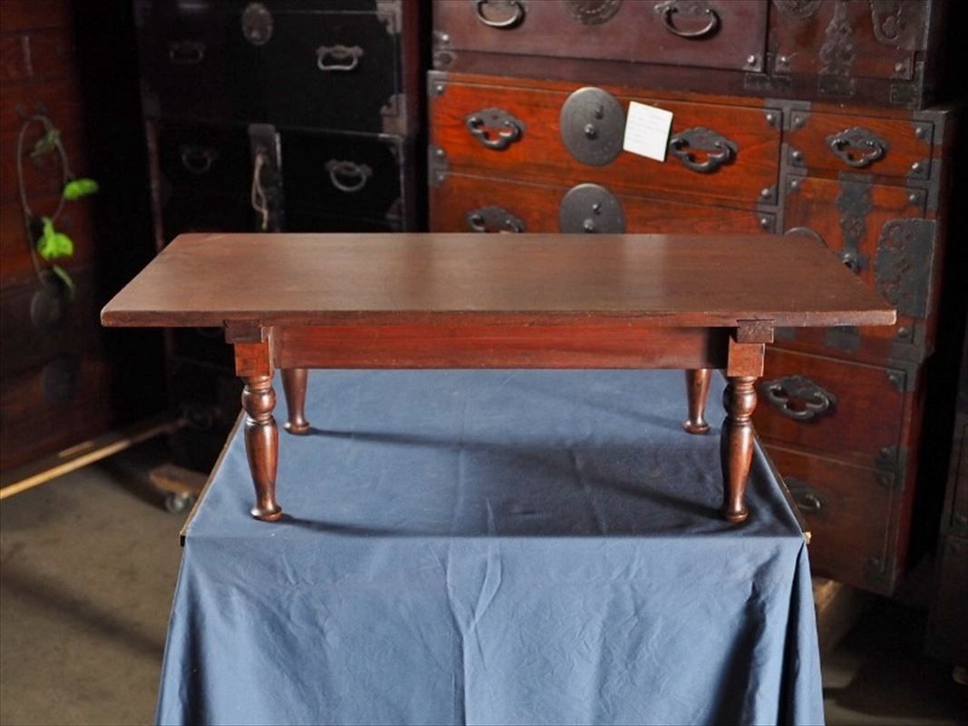 シンプルでデザインの良い ローテーブル 文机 昭和初期 古録展 品番F4513