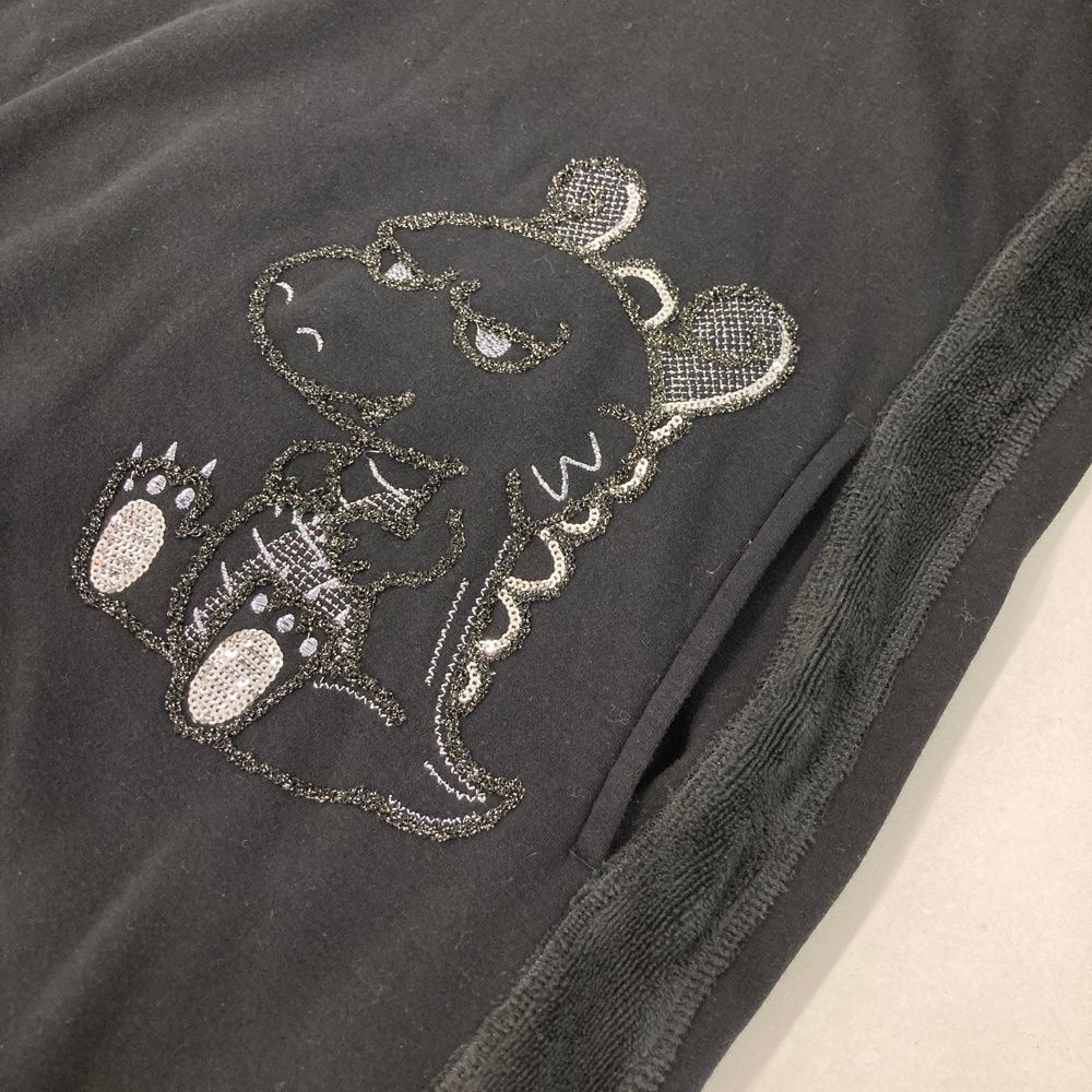 サイズ 2 DANCE WITH DRAGON ダンスウィズドラゴン 裏起毛 スウェットワンピース チビドラ ブラック系 240101545880 ゴルフウェア レディース ストスト LLC-HASEGAWATOSO_COM