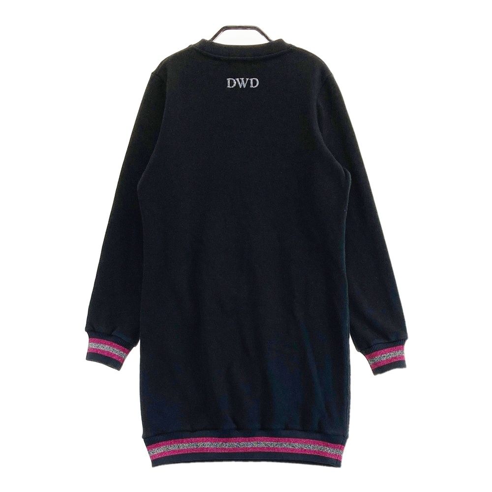 サイズ 2 DANCE WITH DRAGON ダンスウィズドラゴン 裏起毛 スウェットワンピース チビドラ ブラック系 240101545880 ゴルフウェア レディース ストスト