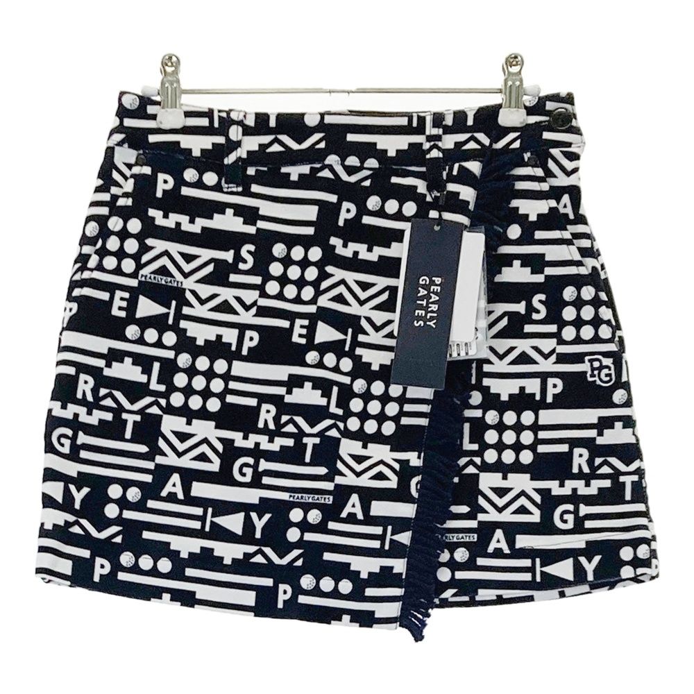 サイズ 00 PEARLY GATES パーリーゲイツ 055-2234114 ストレッチスカート 総柄 ネイビー系 240101551847 ゴルフウェア レディース ストスト